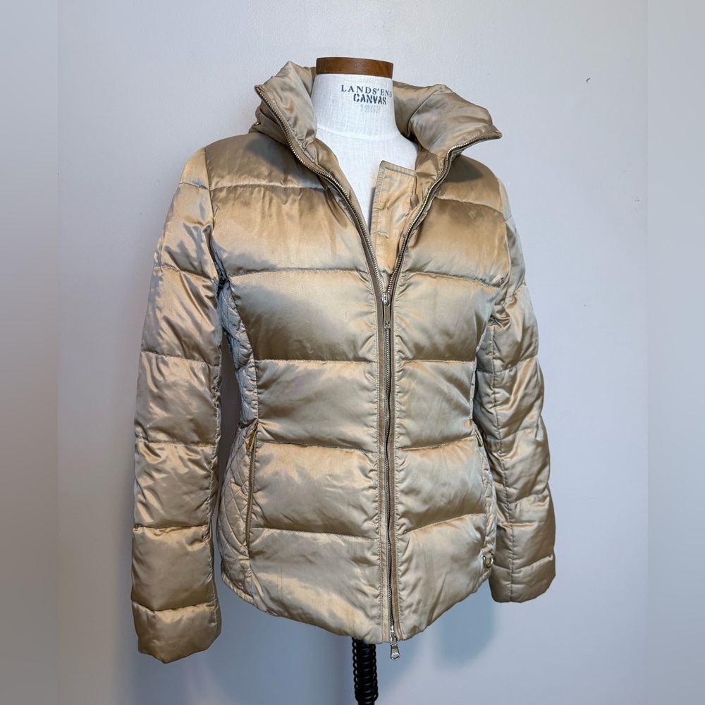 M Miller Gold Goose Down Winter Coat Jacket size Small